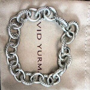 David Yurman 925 sterling silver oval link bracelet